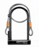 Kryptonite New-U Keeper Standard, Bøylelås og Wire, Black / grey, 12 x 102 x 203mm