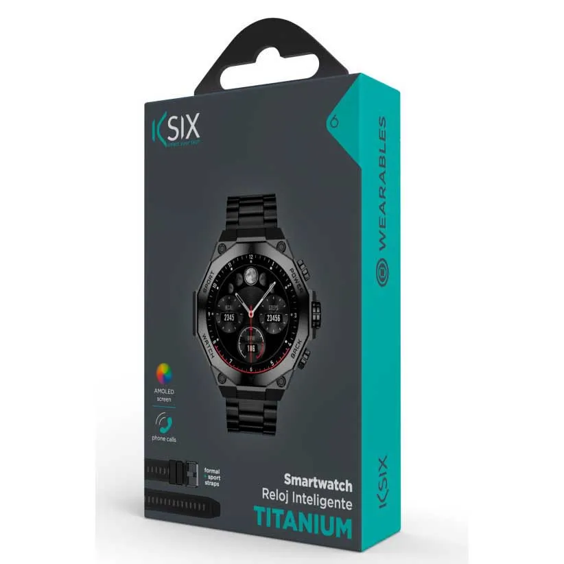 KSIX Titanium Smartklokke, Black KSIX Titanium Smartklokke, Black