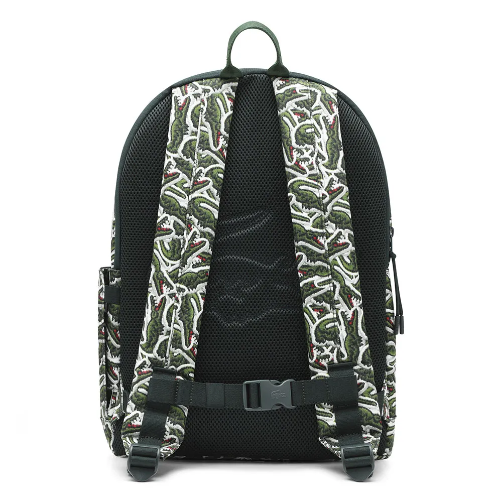 Lacoste Core Print Ryggsekk, Sinople Lacoste Core Print Ryggsekk, Sinople