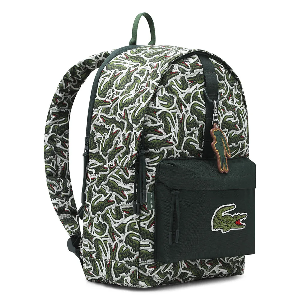 Lacoste Core Print Ryggsekk, Sinople Lacoste Core Print Ryggsekk, Sinople