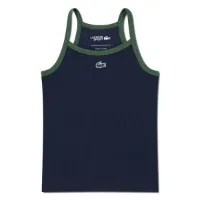 Lacoste Logo Rib Ermeløs T-skjorte
