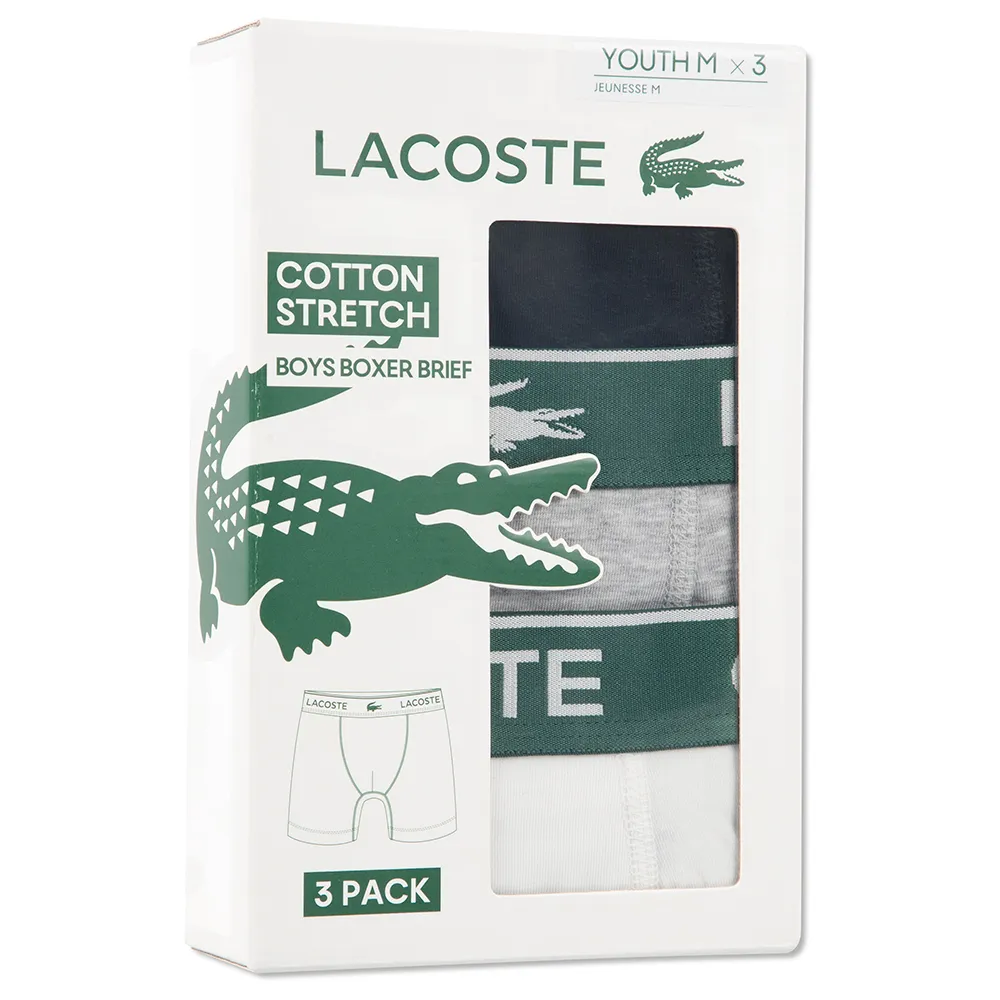 Lacoste Solid Boxers 3 Enheter