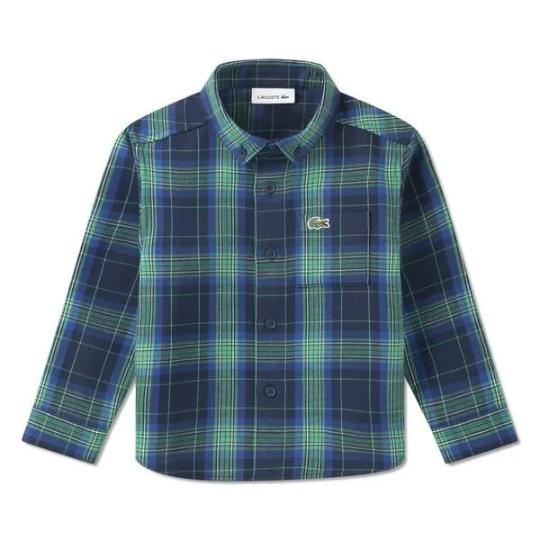 Lacoste Woven Skjorte Med Lange Ermer