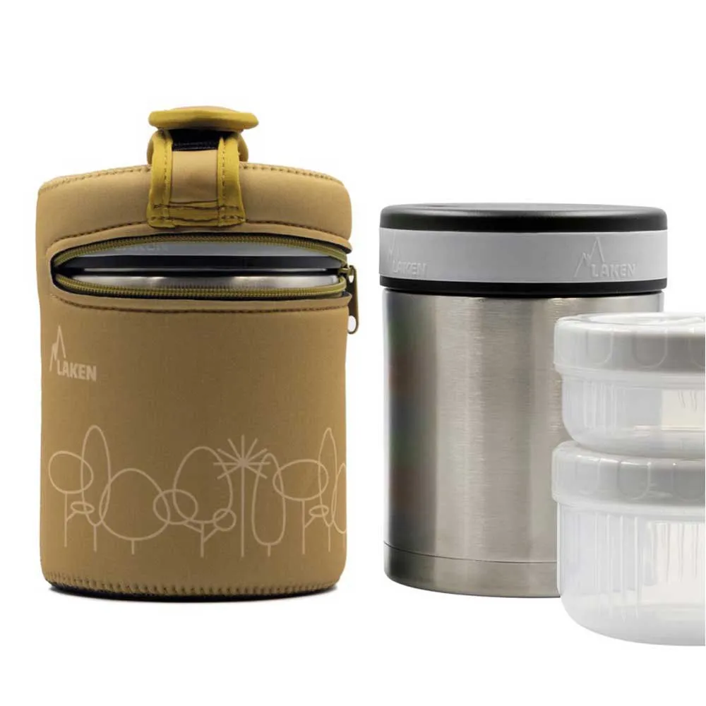 Laken Drinklife+cover Forest 1l Termosflaske, Green, One Size