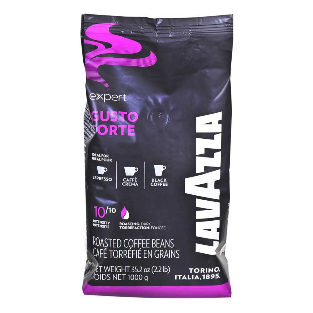 Lavazza Gusto Forte Expert Kaffebønner 1kg, Brown, One Size
