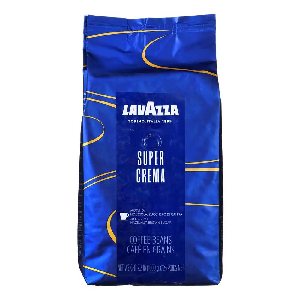 Lavazza Super Crema Kaffebønner 1kg, Blue, One Size