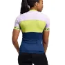 LE COL Sport Kort Ermet Trøye, Navy / peacock / lilac, XS