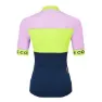 LE COL Sport Kort Ermet Trøye, Navy / peacock / lilac, XS