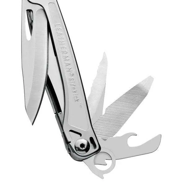 Leatherman Sidekick Leather Sheath Cardboard Box Multiverktøy, Stainless steel, Leather Sheath and Cardboard Box