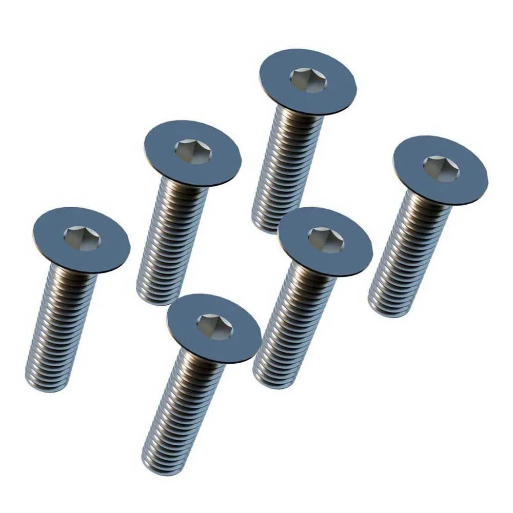Leatt Titan Gravity Wattmålerskruer 6 Stykker, Titanium, One Size