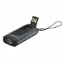 LEDLENSER K46r Sikkerhetsminne 4 Gb Oppladbar Lommelykt Nøkkelring, Grey, 400 Lysstyrker