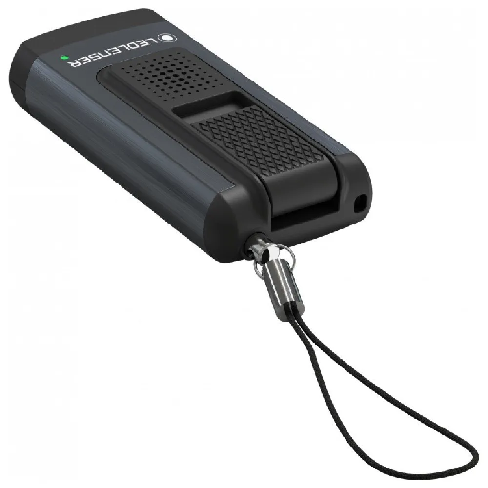 LEDLENSER K6r Sikkerhets-nøkkelring Med Oppladbart Lys, Grey, 400 Lysstyrker