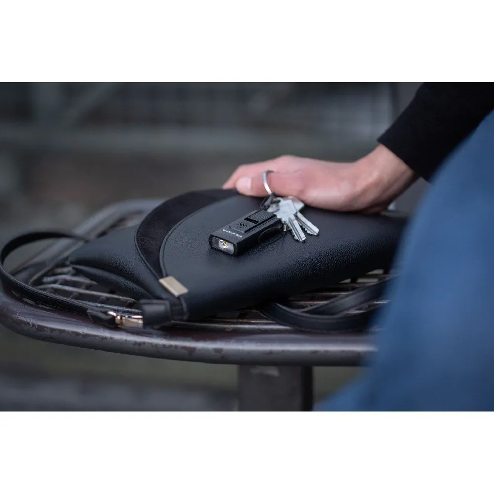 LEDLENSER K6r Sikkerhets-nøkkelring Med Oppladbart Lys, Grey, 400 Lysstyrker