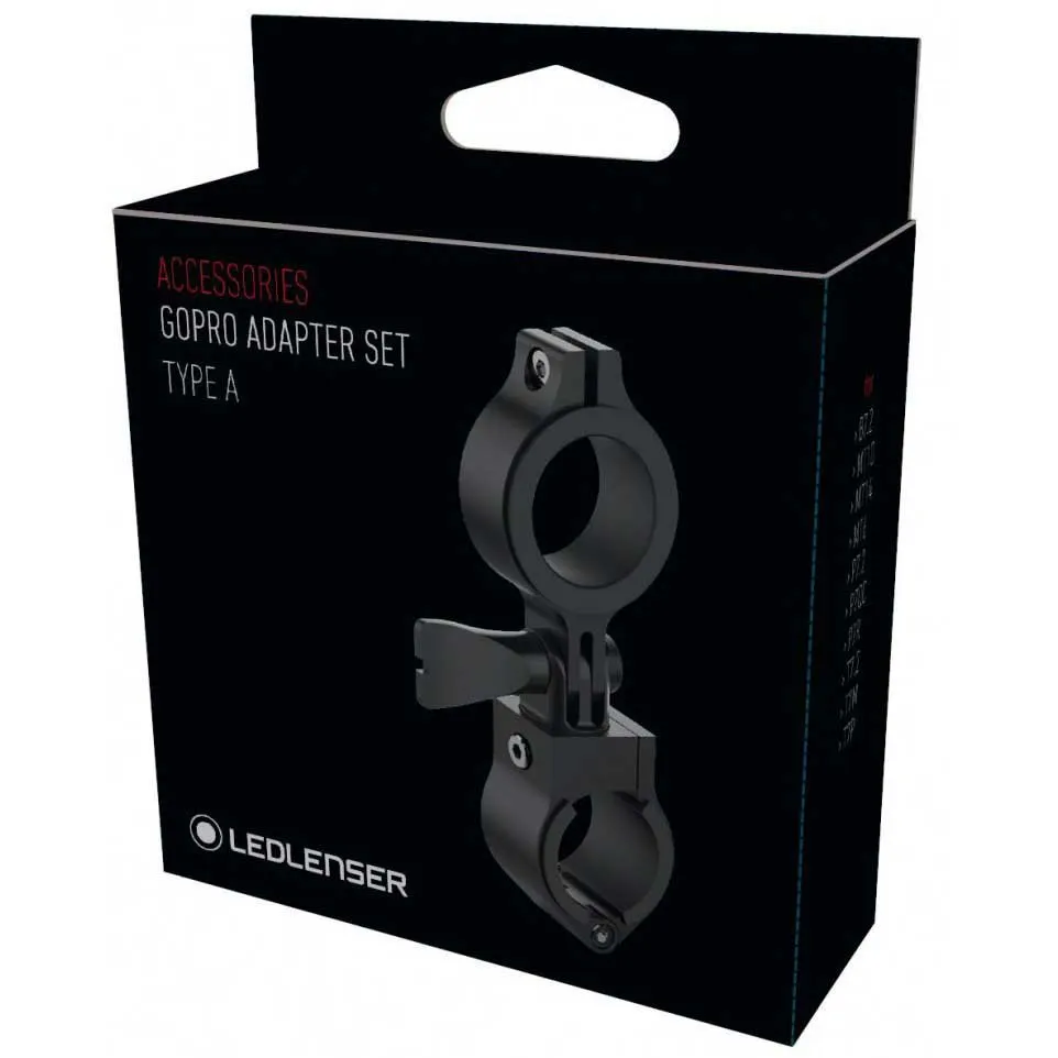 LEDLENSER Mt14/mt10 Gopro-adaptersett, Black, One Size