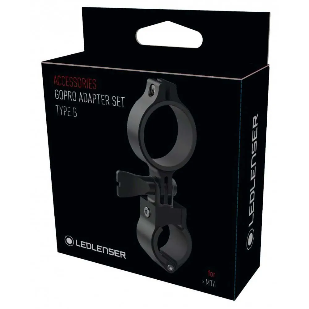 LEDLENSER Mt6 Gopro-adaptersett, Black, One Size LEDLENSER Mt6 Gopro-adaptersett, Black, One Size