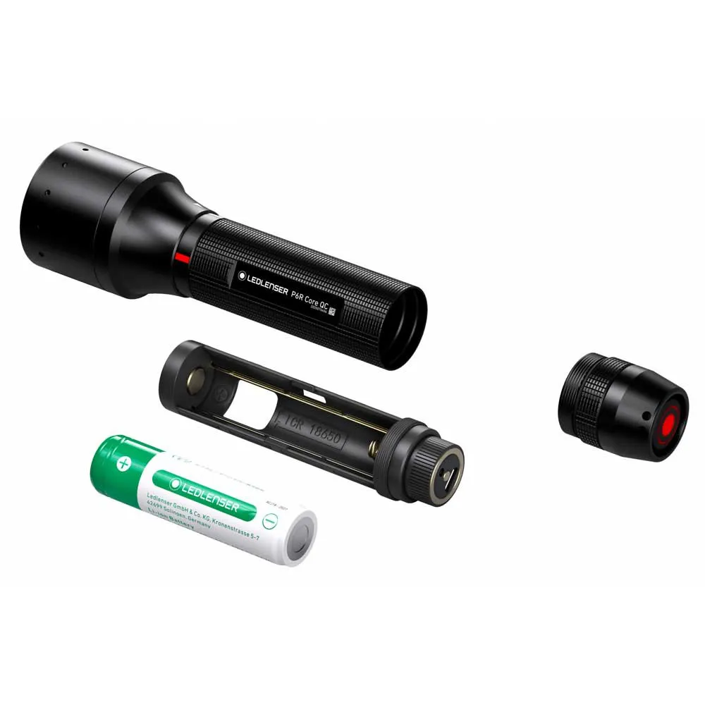 LEDLENSER P6r Core Qc Lommelykt, Black, 270 Lysstyrker LEDLENSER P6r Core Qc Lommelykt, Black, 270 Lysstyrker