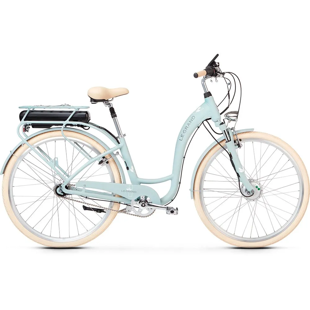 Legrand Elille 2d 28´´ 2022 Elektrisk Sykkel, Gray / green / white, L, 450Wh, Elsykkel Legrand Elille 2d 28´´ 2022 Elektrisk Sykkel, Gray / green / white, L, 450Wh, Elsykkel
