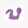 Leisis Flytende Dragematte unisex, Violet, 43 x 52 x 8cm