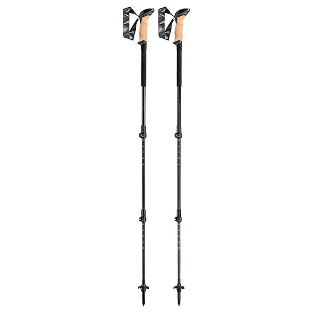 LEKI Black Series Carbon Spaserstokker, Black / black gray / dark anthracite, 100-135cm LEKI Black Series Carbon Spaserstokker, Black / black gray / dark anthracite, 100-135cm