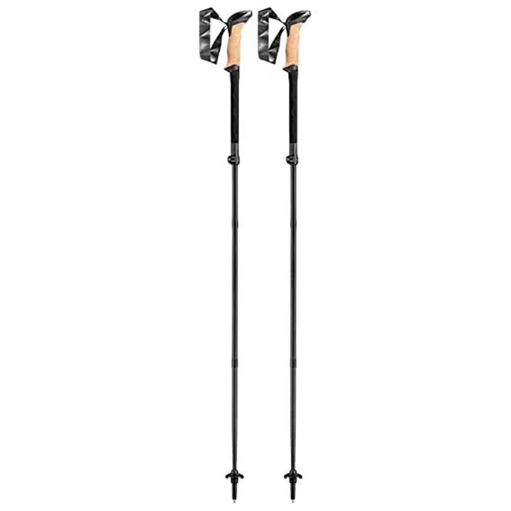 LEKI Black Series Fx Carbon Spaserstokker, Black / natural carbon, 110-130cm LEKI Black Series Fx Carbon Spaserstokker, Black / natural carbon, 110-130cm