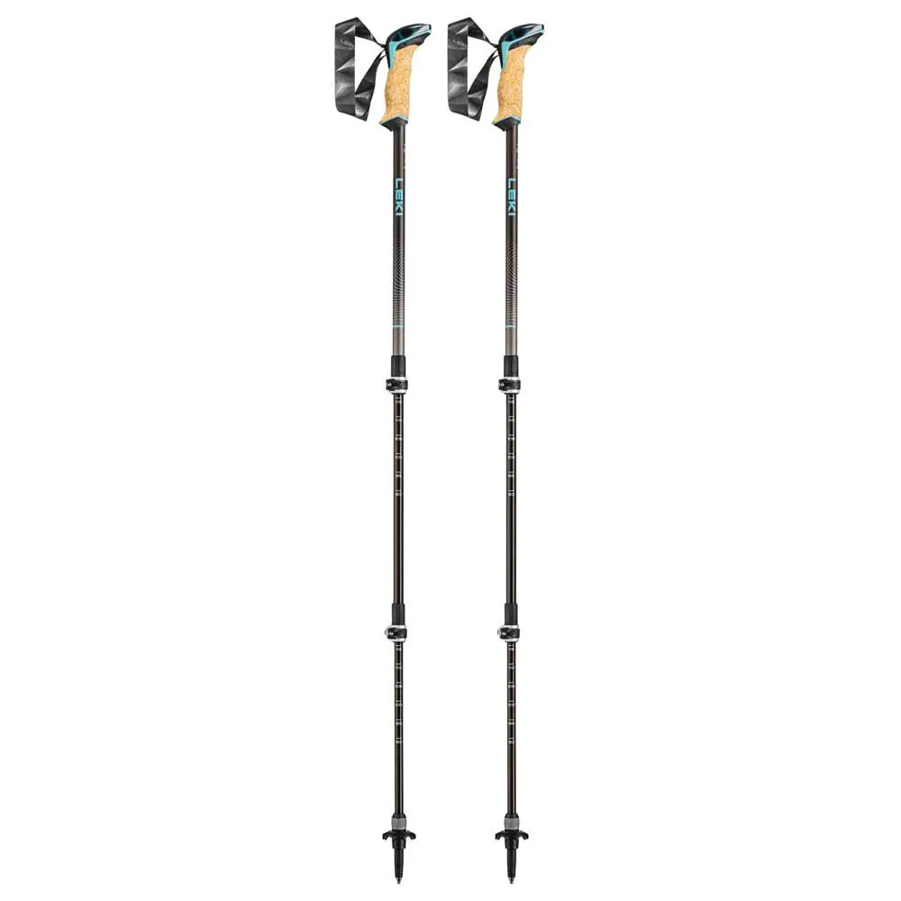 LEKI Cressida As Spaserstokker, Brown metallic / chocolate brown metallic / mint, 90-125cm LEKI Cressida As Spaserstokker, Brown metallic / chocolate brown metallic / mint, 90-125cm