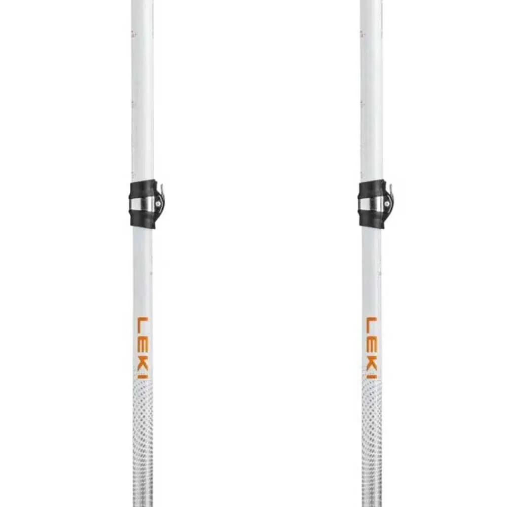 LEKI Cressida Fx Carbon As Spaserstokker, White / mango / silver, 100-120cm LEKI Cressida Fx Carbon As Spaserstokker, White / mango / silver, 100-120cm