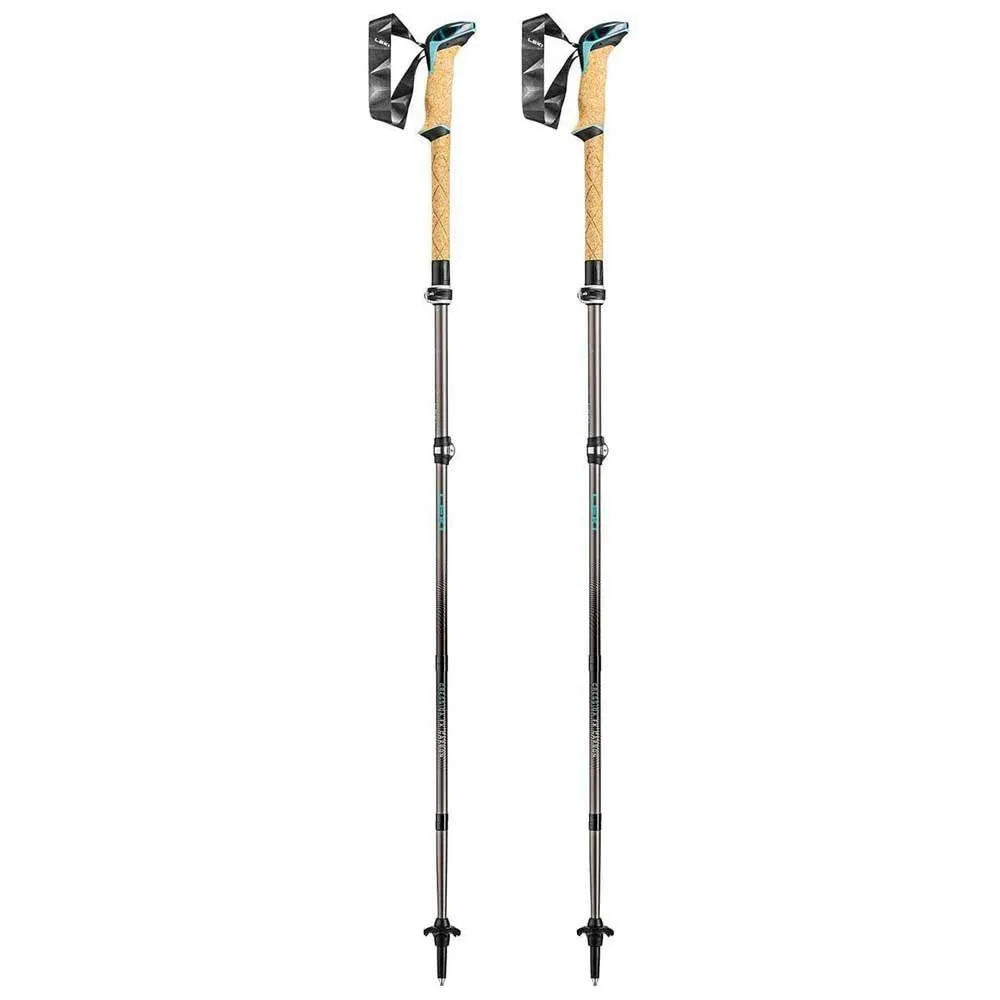 LEKI Cressida Fx Carbon Stolper, Brown metallic / mint / chocolate brown metallic, 100-120cm LEKI Cressida Fx Carbon Stolper, Brown metallic / mint / chocolate brown metallic, 100-120cm
