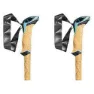 LEKI Cressida Fx Carbon Stolper, Brown metallic / mint / chocolate brown metallic, 100-120cm
