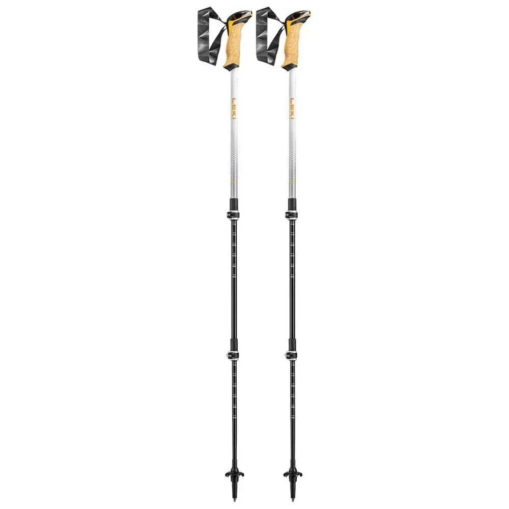 LEKI Cressida Spaserstokker, Mango / white / silver, 90-125cm LEKI Cressida Spaserstokker, Mango / white / silver, 90-125cm