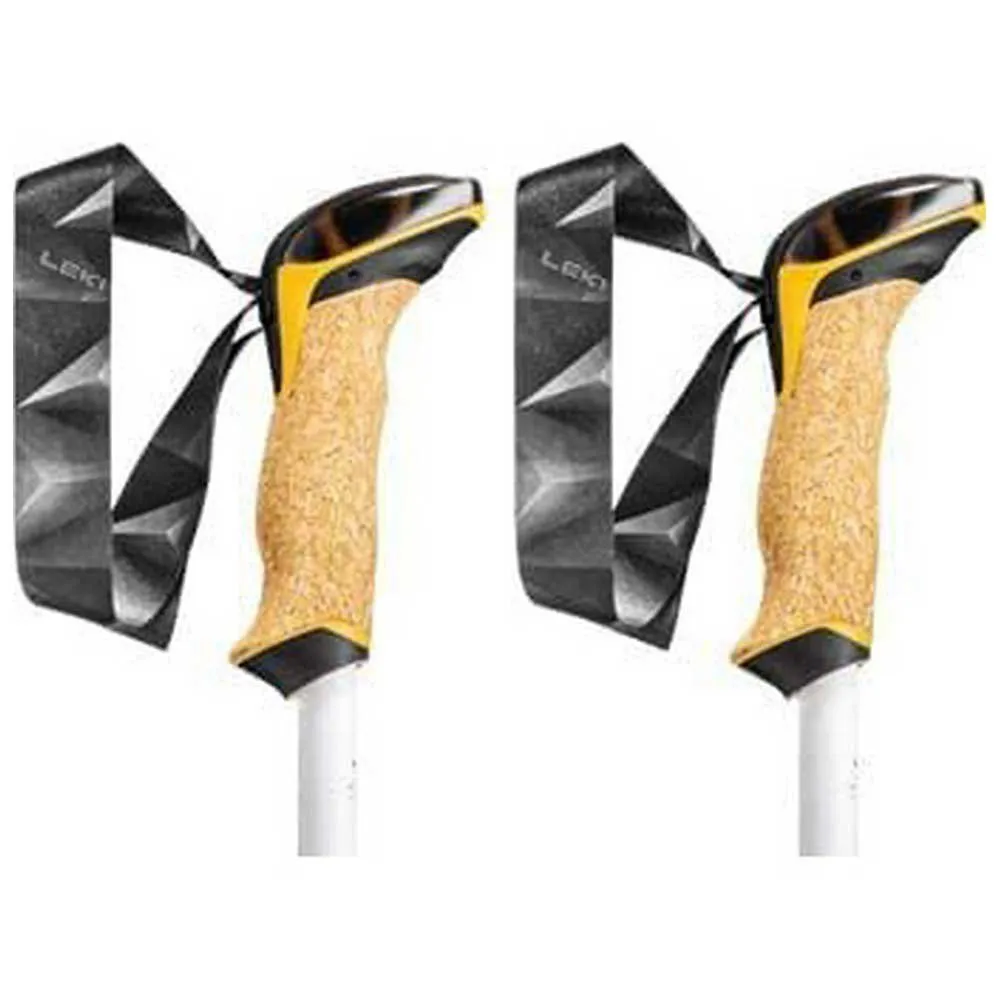 LEKI Cressida Spaserstokker, Mango / white / silver, 90-125cm LEKI Cressida Spaserstokker, Mango / white / silver, 90-125cm