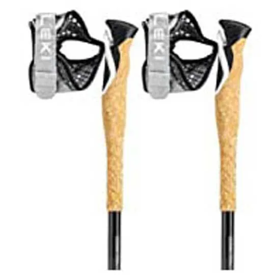 LEKI Cross Trail Lite Carbon Spaserstokker, Black / white / natural carbon, 100-135cm LEKI Cross Trail Lite Carbon Spaserstokker, Black / white / natural carbon, 100-135cm