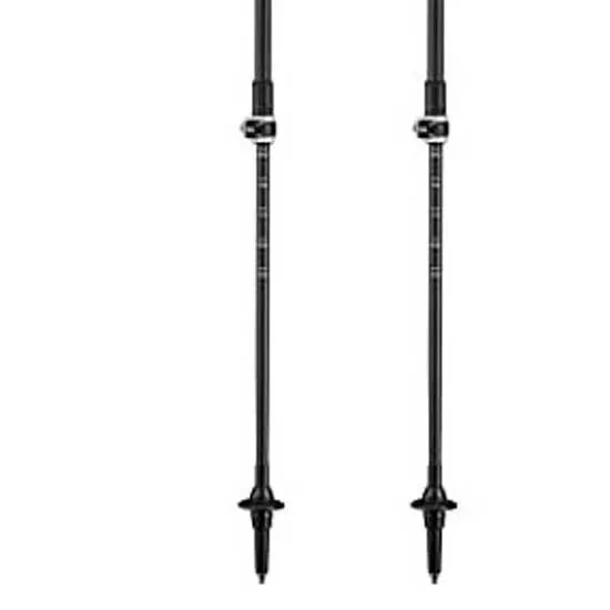 LEKI Cross Trail Lite Carbon Spaserstokker, Black / white / natural carbon, 100-135cm LEKI Cross Trail Lite Carbon Spaserstokker, Black / white / natural carbon, 100-135cm