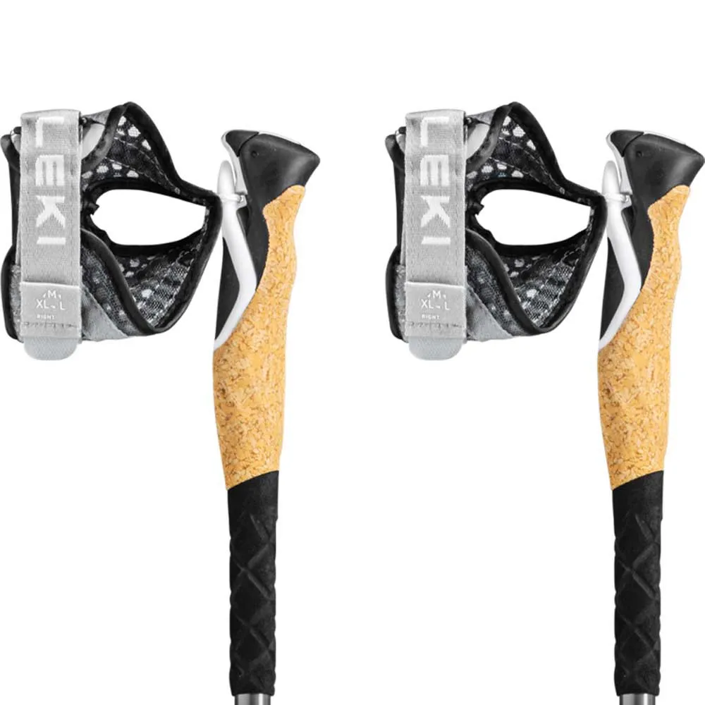 LEKI Cross Trail Lite Ta Spaserstokker, Black / white / light blue, 100-135cm LEKI Cross Trail Lite Ta Spaserstokker, Black / white / light blue, 100-135cm