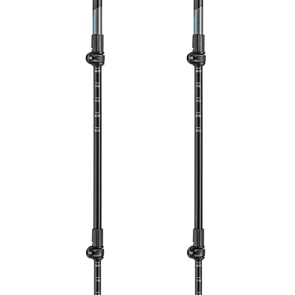 LEKI Cross Trail Lite Ta Spaserstokker, Black / white / light blue, 100-135cm LEKI Cross Trail Lite Ta Spaserstokker, Black / white / light blue, 100-135cm