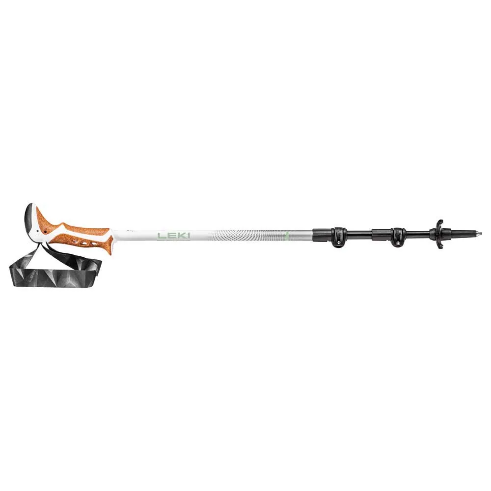 LEKI Jannu Spaserstokker, White / smokegreen / silver, 90-125cm