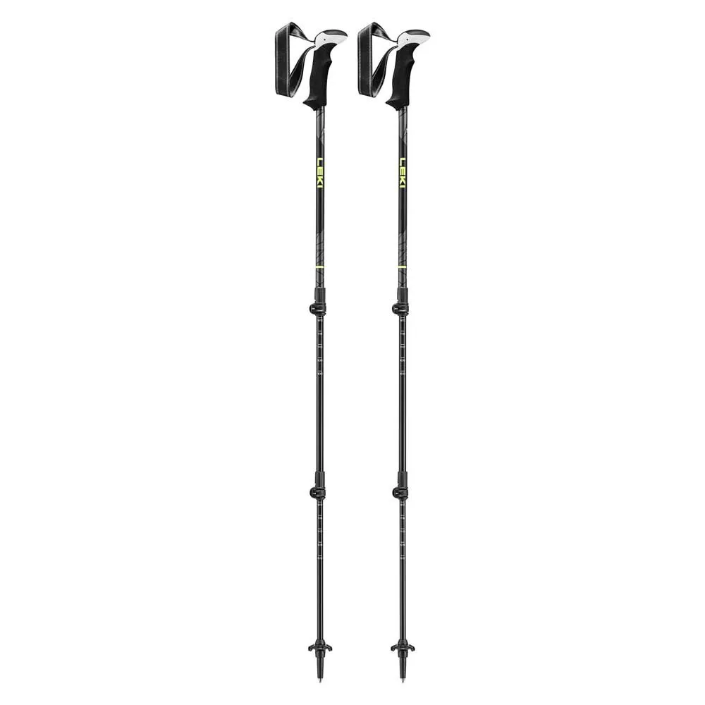 LEKI Khumbu Lite Pro Spaserstokker, Black / dark anthracite / frozen yellow, 100-135cm LEKI Khumbu Lite Pro Spaserstokker, Black / dark anthracite / frozen yellow, 100-135cm