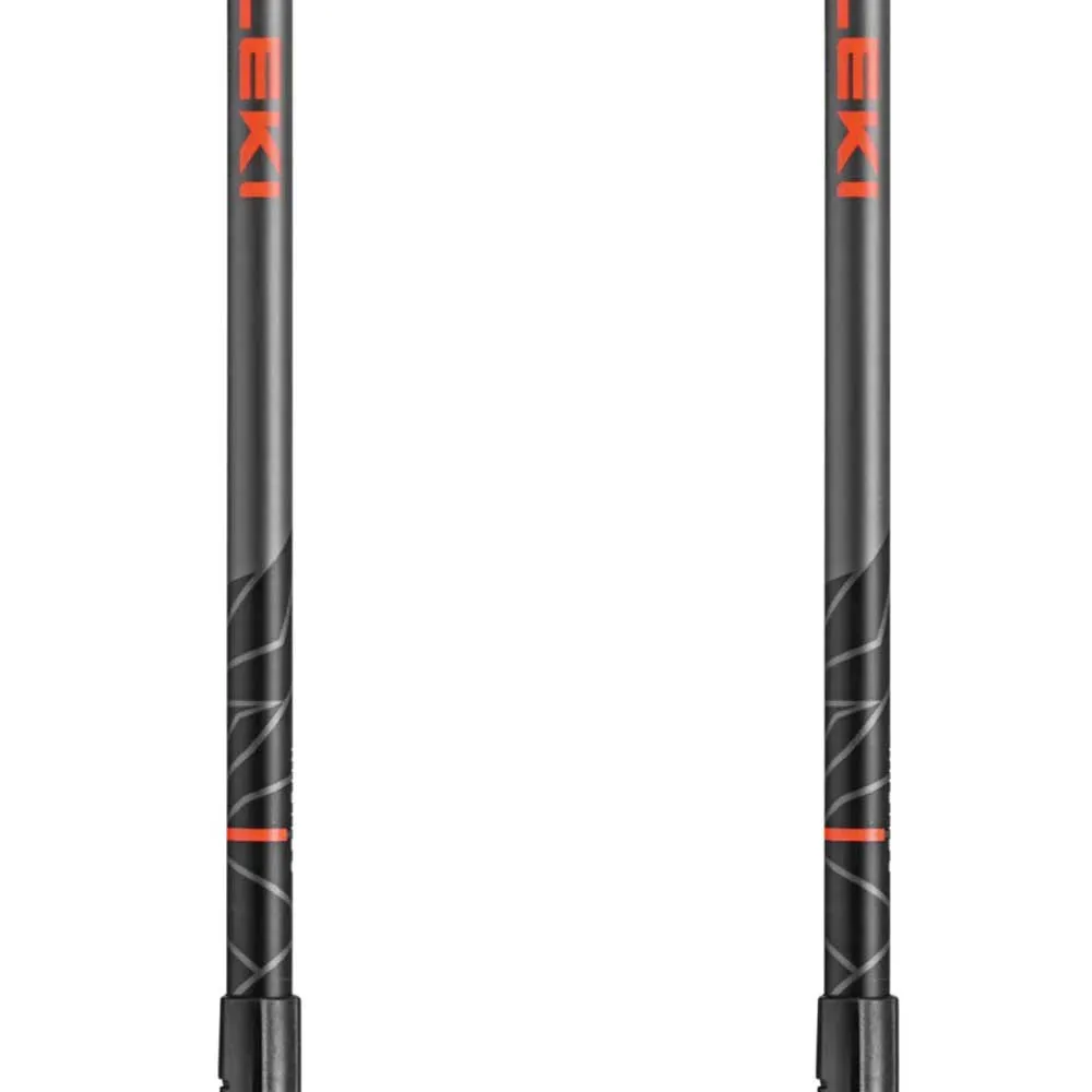 LEKI Khumbu Spaserstokker, Dark anthracite / white / bright red, 110-145cm