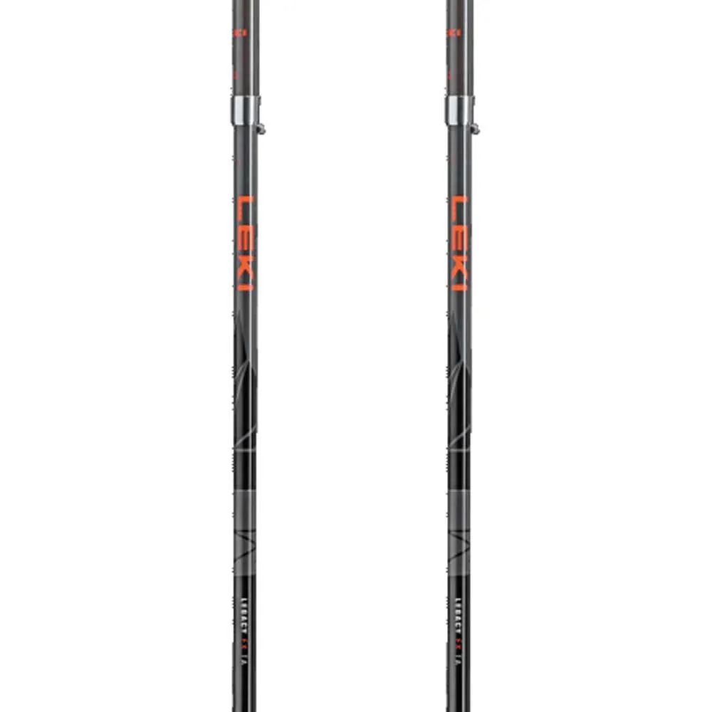 LEKI Legacy Fx Ta Spaserstokker, Silver gray / bright red / black, 110-130cm LEKI Legacy Fx Ta Spaserstokker, Silver gray / bright red / black, 110-130cm