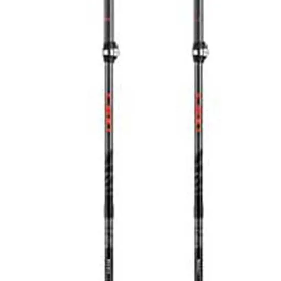 LEKI Makalu Fx Carbon As Stolper, Llight anthracite / bright red / black, 110-130cm