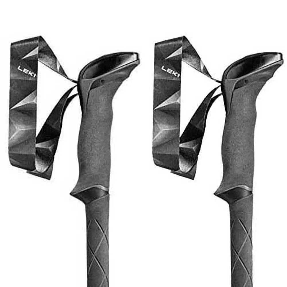 LEKI Makalu Fx Carbon As Stolper, Llight anthracite / bright red / black, 110-130cm