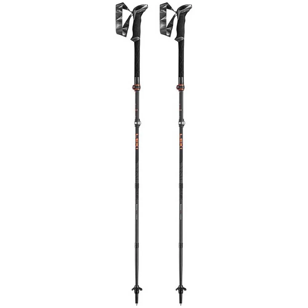 LEKI Makalu Fx Carbon Spaserstokker, Black / orange / natural carbon, 110-130cm LEKI Makalu Fx Carbon Spaserstokker, Black / orange / natural carbon, 110-130cm
