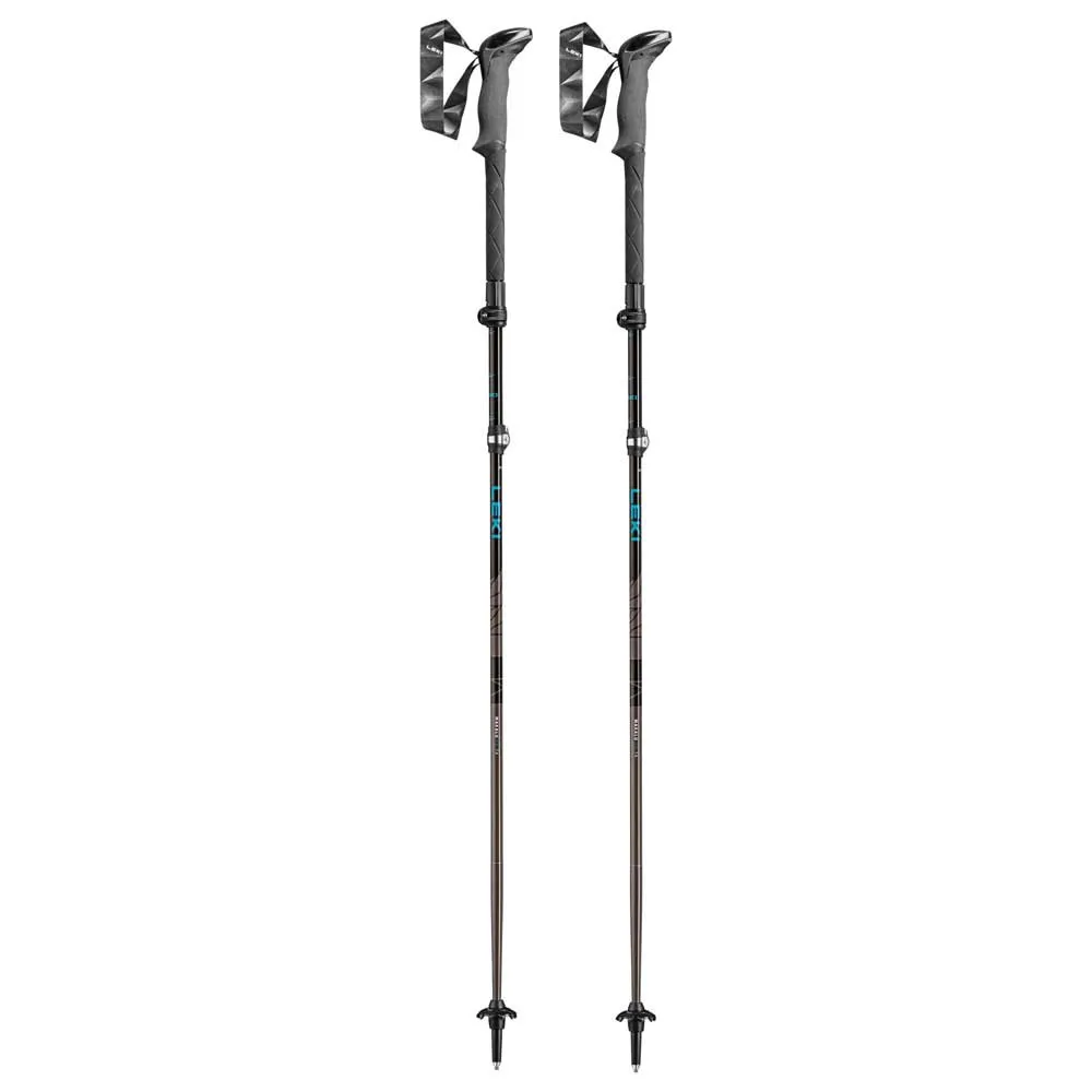 LEKI Makalu Fx Ta Stolper, Petrol / black / silver gray, 110-130cm