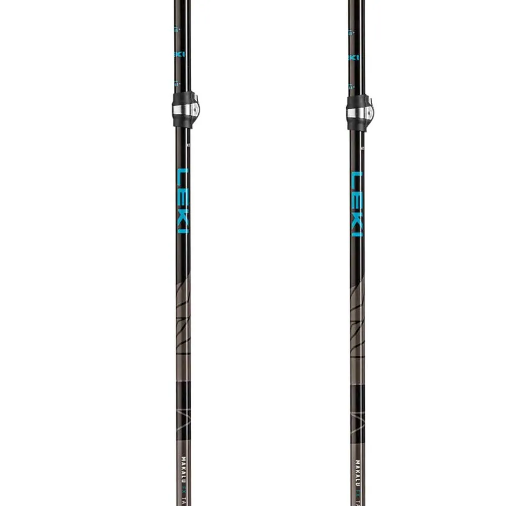 LEKI Makalu Fx Ta Stolper, Petrol / black / silver gray, 110-130cm