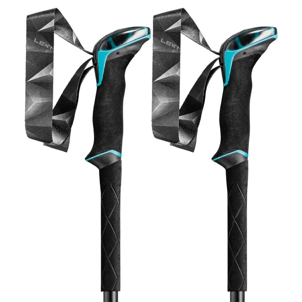 LEKI Makalu Lite As Spaserstokker, Black / dark anthracite / petrol, 100-135cm LEKI Makalu Lite As Spaserstokker, Black / dark anthracite / petrol, 100-135cm