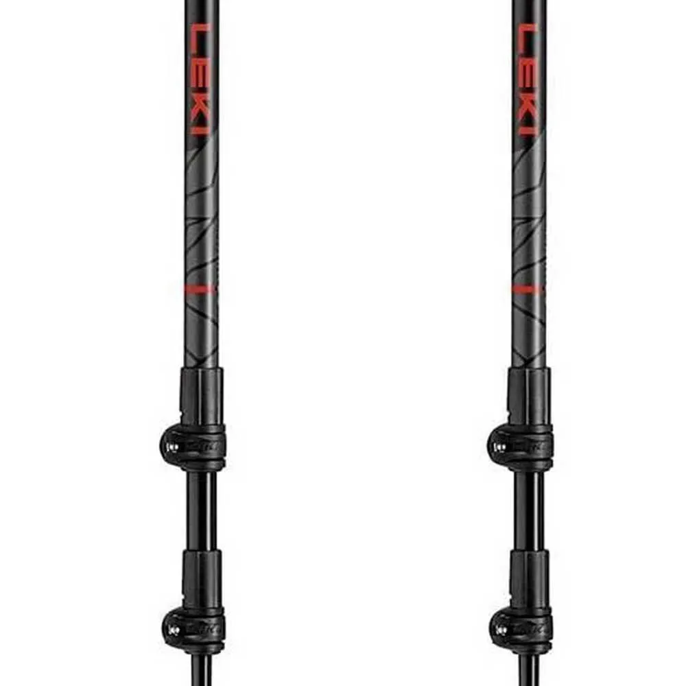 LEKI Makalu Spaserstokker, Bright red / black / dark anthracite, 110-145cm LEKI Makalu Spaserstokker, Bright red / black / dark anthracite, 110-145cm