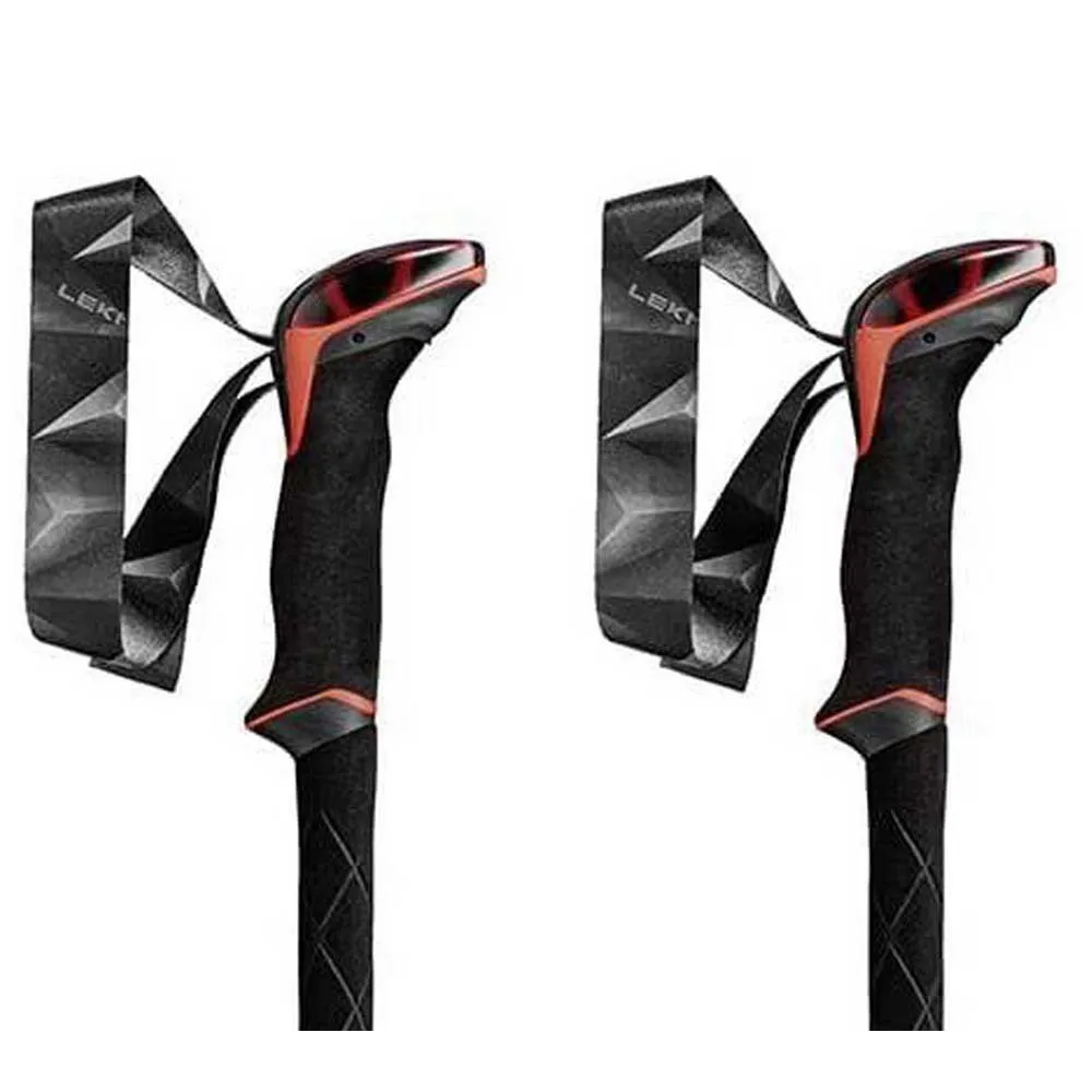 LEKI Makalu Spaserstokker, Bright red / black / dark anthracite, 110-145cm LEKI Makalu Spaserstokker, Bright red / black / dark anthracite, 110-145cm