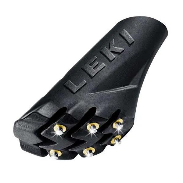 LEKI Rubber Tip Cp Silent Spike Pad Toe Gåstavhetter, Black, One Size