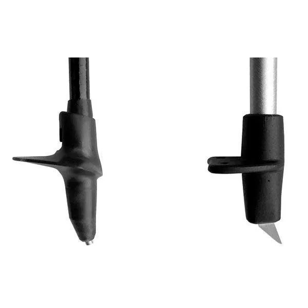 LEKI Rubber Tip Cp Silent Spike Pad Toe Gåstavhetter, Black, One Size