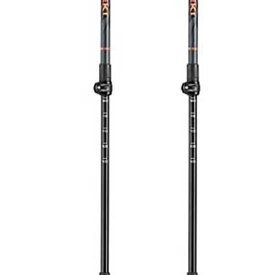 LEKI Sherpa Lite Spaserstokker, Neon orange / black / denim blue, 100-135cm LEKI Sherpa Lite Spaserstokker, Neon orange / black / denim blue, 100-135cm