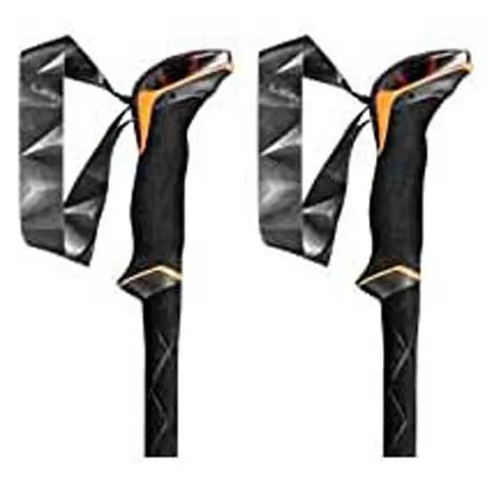 LEKI Sherpa Lite Spaserstokker, Neon orange / black / denim blue, 100-135cm LEKI Sherpa Lite Spaserstokker, Neon orange / black / denim blue, 100-135cm